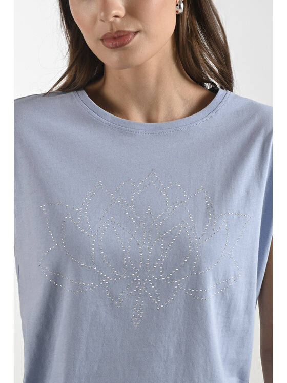Femestage Femestage T-Shirt Femestage AB BASE TSH1531-012 Modrá Regular Fit