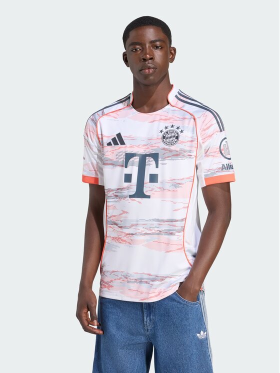 adidas adidas Koszulka techniczna FC Bayern 25/26 Away Jersey Biały Slim Fit