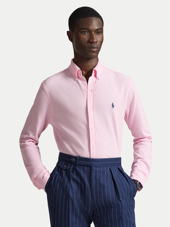 Polo Ralph Lauren Koszula 710654408101 Różowy Slim Fit