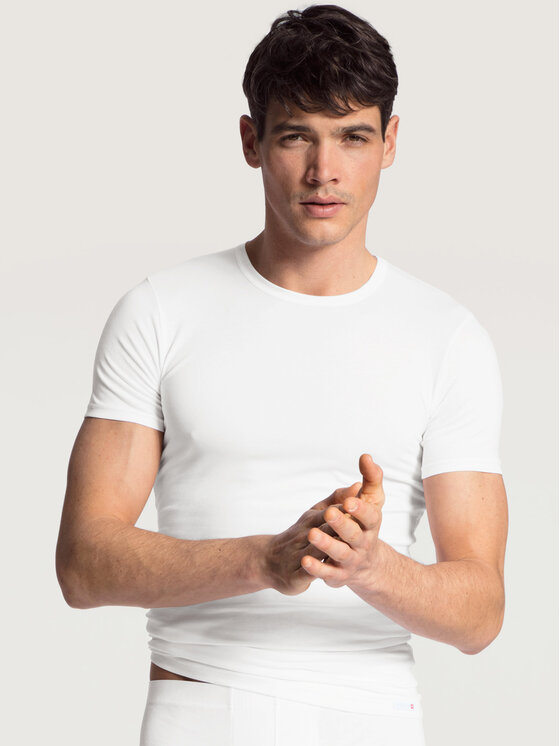 Calida Calida T-Shirt 14661 Biały Regular Fit