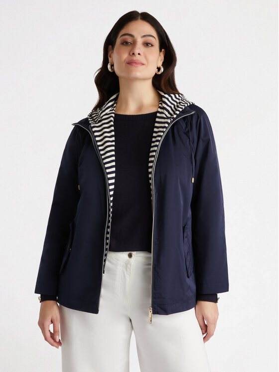 Fiorella Rubino Fiorella Rubino Cappotto F388T001277N034 Blu A-Line Fit