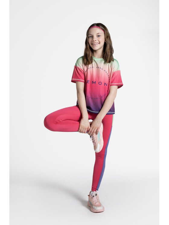 Lemon Explore Lemon Explore T-Shirt WL5143202ACG-022 Kolorowy Regular Fit