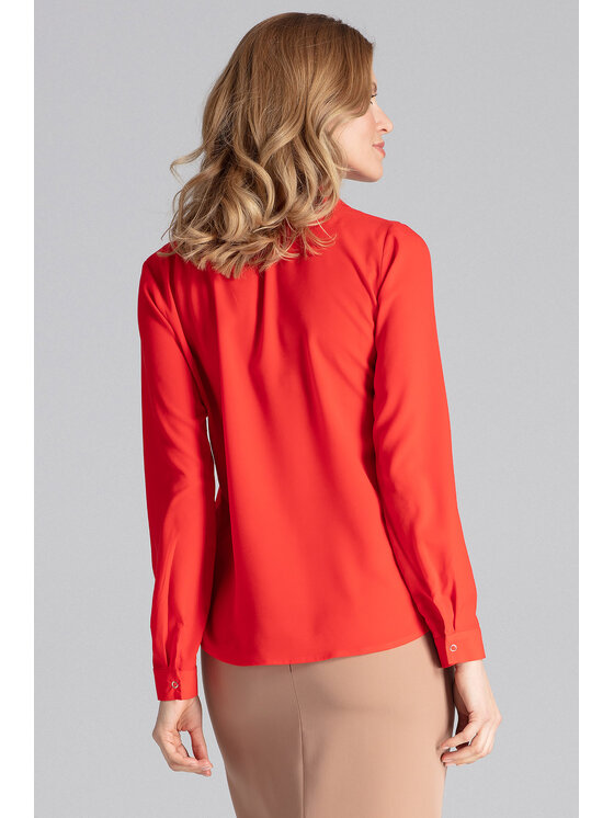 FIGL FIGL Koszula M621 Czerwony Loose Fit