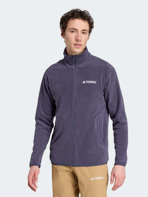 adidas adidas Bluza Multi Essentials Full-Zip Fleece Błękitny Regular Fit
