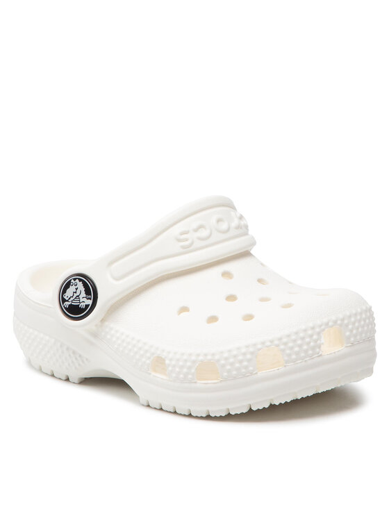 Crocs Crocs Șlapi Classic Kid Clog T 206990 Alb