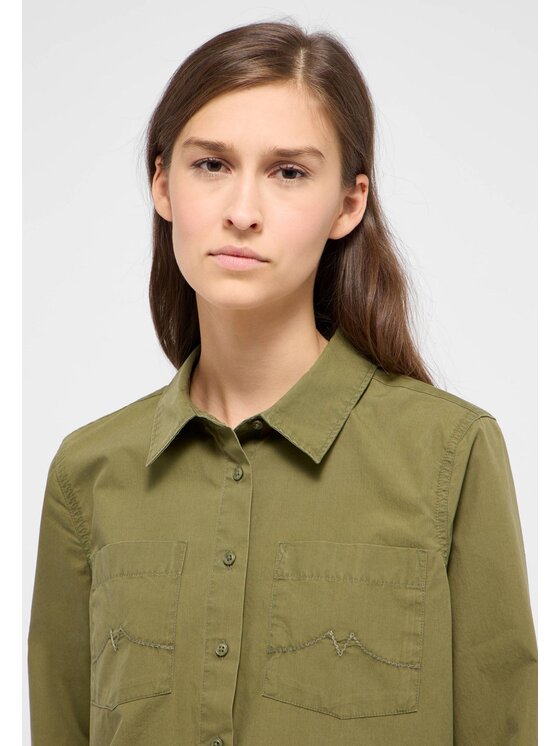 Mustang Mustang Camicia Style Killeen Verde Regular Fit