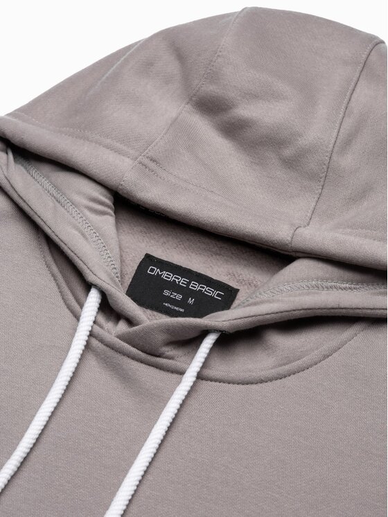 Ombre Ombre Mikina B979 Šedá Regular Fit