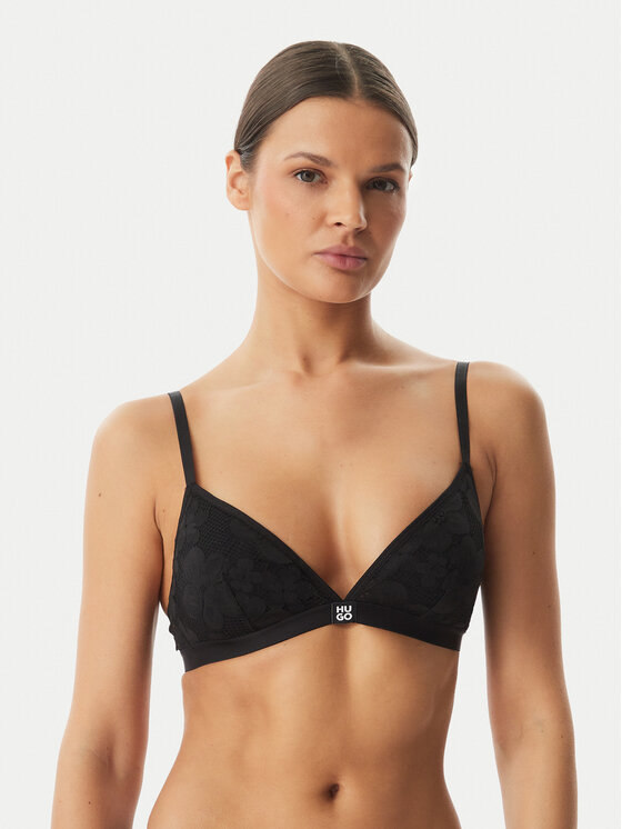 HUGO HUGO Reggiseno Bralette Bloom 50561590 Nero