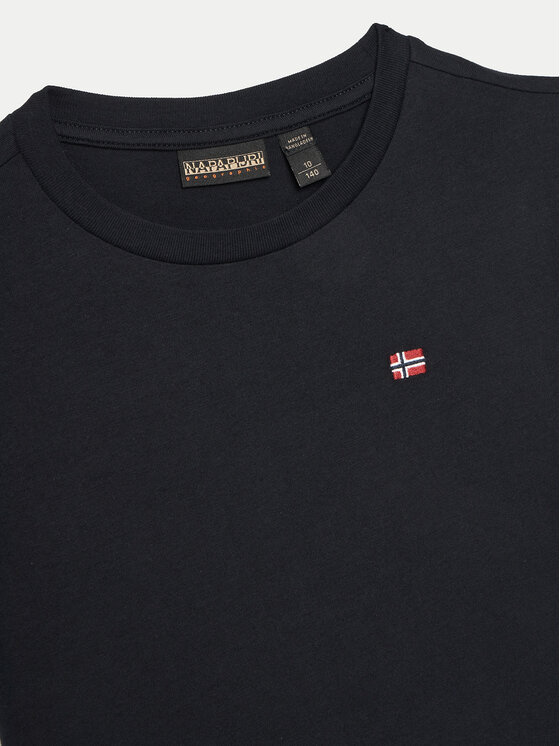Napapijri Napapijri T-särk Salis SS 2 NP0A4GEH0411 S Must Regular Fit