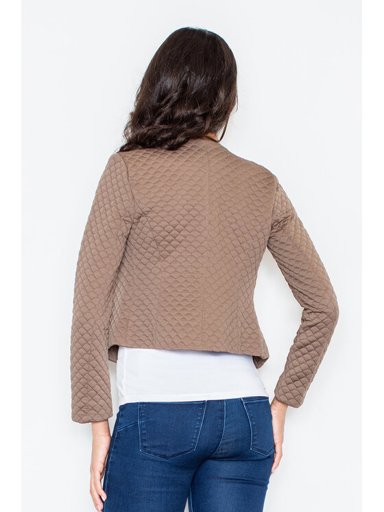 FIGL FIGL Marynarka M218 Beżowy Regular Fit