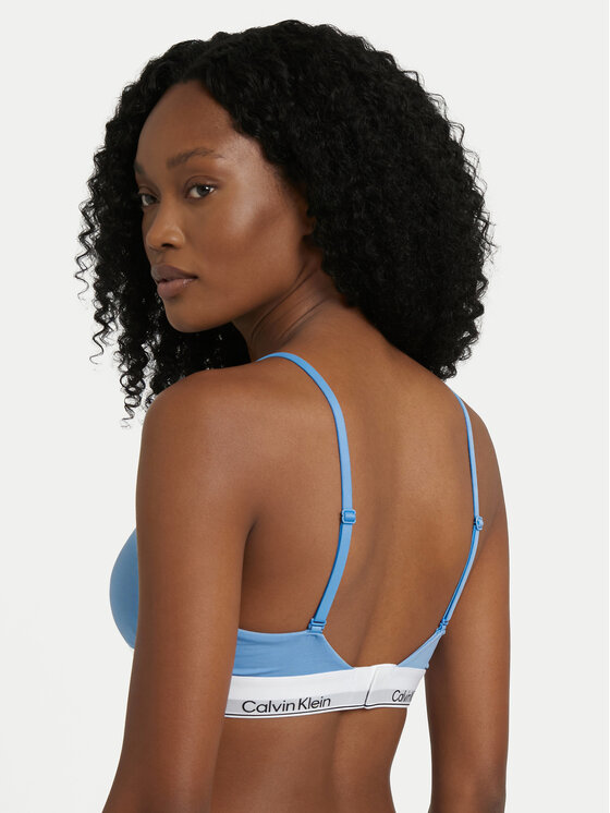 Calvin Klein Underwear Calvin Klein Underwear Podprsenka Bralette LV00QF8498 Modrá