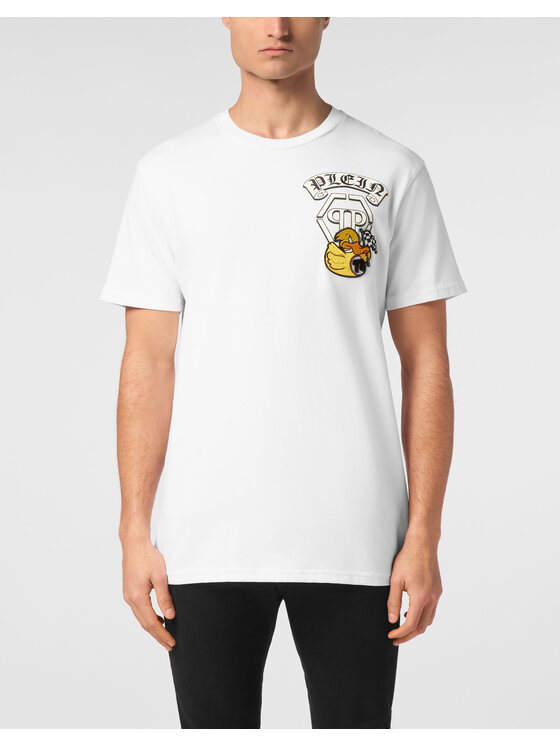 PHILIPP PLEIN PHILIPP PLEIN T-Shirt 24343 Biały Regular Fit