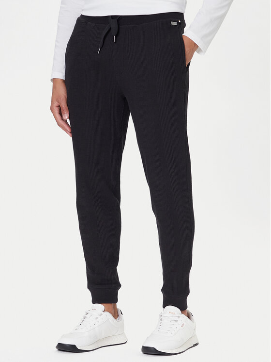 BOSS BOSS Pantaloni trening Structure 50540577 Negru Regular Fit
