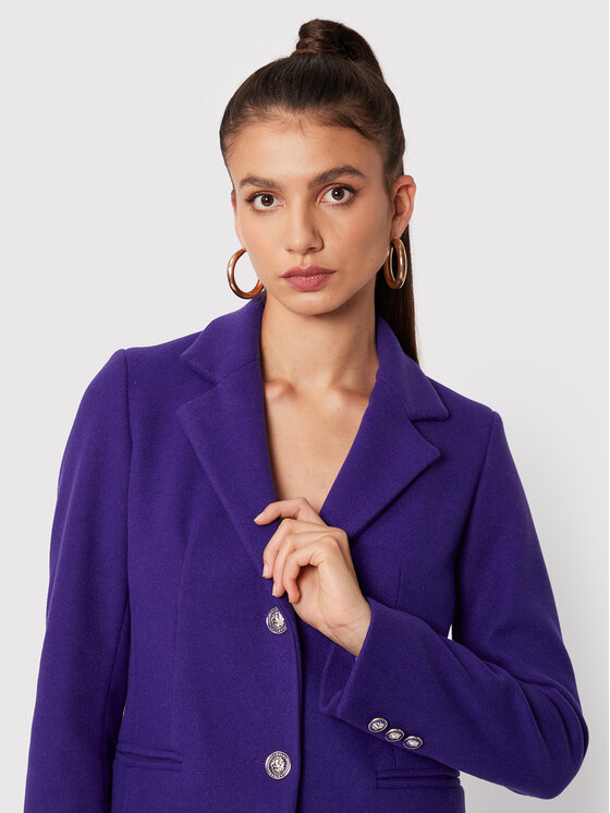 Maryley Maryley Prehodni plašč 22IB149/5CVI Vijolična Regular Fit