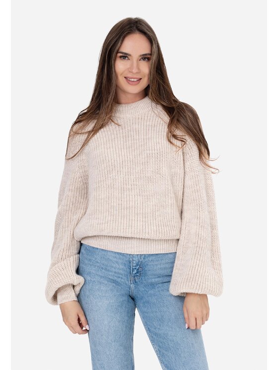 LAURELLA LAURELLA Svetr Laurella 6TU005102 Béžová Regular Fit