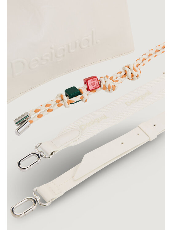Desigual Desigual Τσάντα BAG_HALF LOGO VENEC Μπεζ