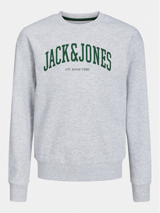Jack & Jones Junior Jack & Jones Junior Bluza Josh 12249347 Biały Regular Fit