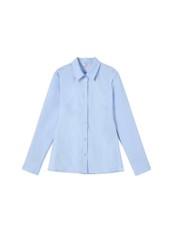 Oltre Oltre Koszula 5078R203186N004 Turkusowy Slim Fit
