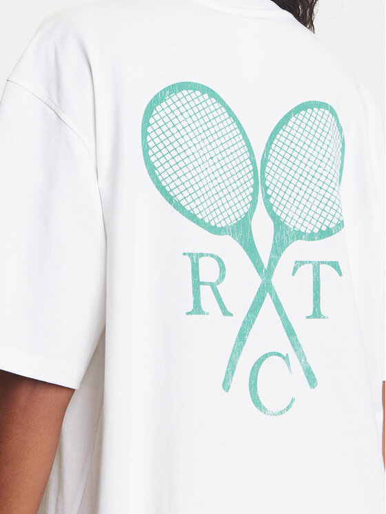 adidas adidas T-shirt Retro Tennis Boyfriend JW0226 Bijela Oversize