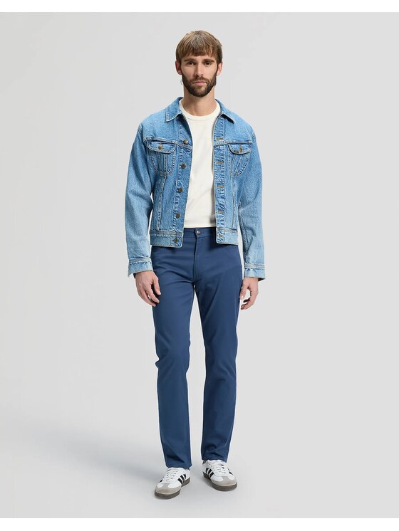 Lee Lee Jeansy DAREN ZIP FLY Niebieski Straight Fit
