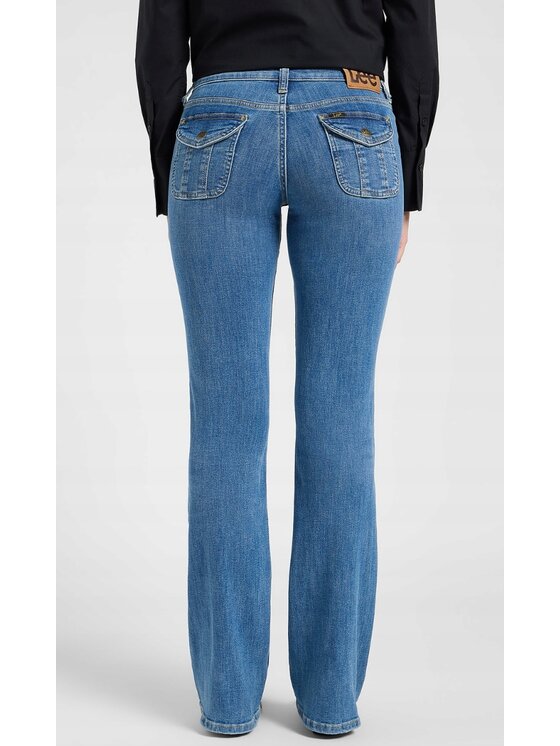 Lee Lee Jeansy Flap Pocket Jessica Niebieski Bootcut Fit