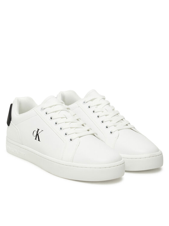 Calvin Klein Jeans Calvin Klein Jeans Sneakersy Classic Cupsole Ru Patch Lth YM0YM01297 Biały