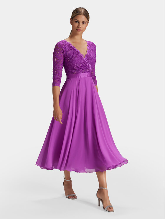 Swing Swing Коктейльна сукня 5AE01600 Фіолетовий Regular Fit