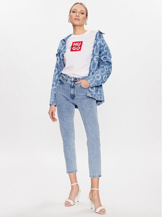 HUGO Hugo Футболка Dashire_3 50485373 Білий Regular Fit