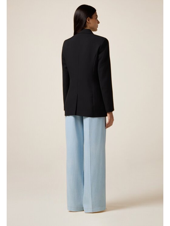 Oltre Oltre Giacca di transizione Q800R004596N033 Nero Slim Fit