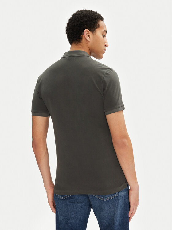 G-Star Raw G-Star Raw Тениска с яка и копчета Dunda D11595-D756 B564 Сив Slim Fit