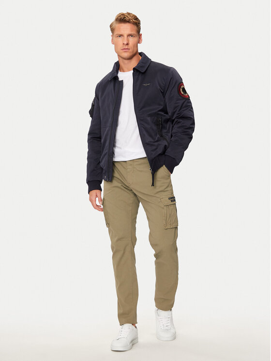 Aeronautica Militare Aeronautica Militare Μπόμπερ μπουφάν 242AB2190CT3376 Σκούρο μπλε Regular Fit