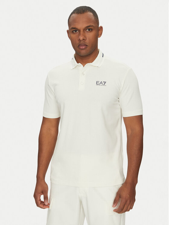 EA7 Emporio Armani EA7 Emporio Armani Polokošile 7M000184 AF13511 U0005 Bílá Regular Fit