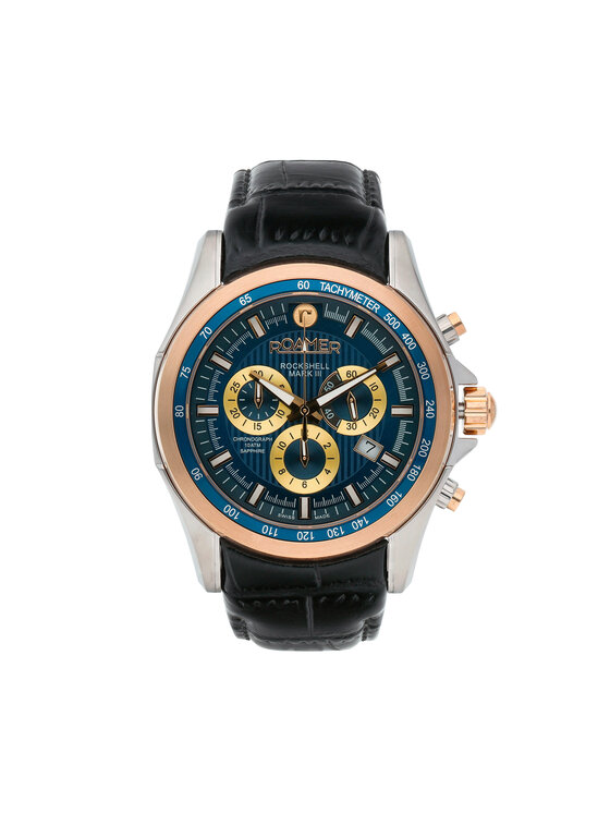 Roamer Roamer Orologio Rockshell Mark III Chrono 220837 48 45 02 Nero