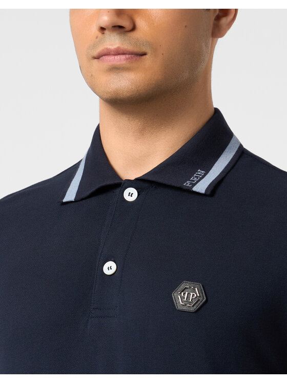 PHILIPP PLEIN PHILIPP PLEIN Polo 31372 Blu scuro Slim Fit