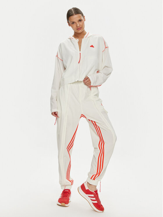adidas adidas Παντελόνι φόρμας Dance All-Gender Versatile IS0904 Λευκό Loose Fit