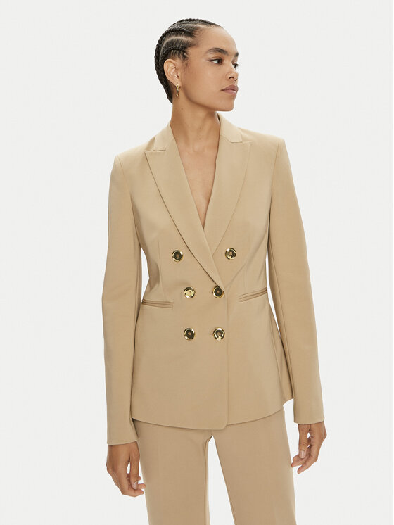 PINKO Pinko Bleizers Alexia 100256 A1L3 Bēšs Regular Fit