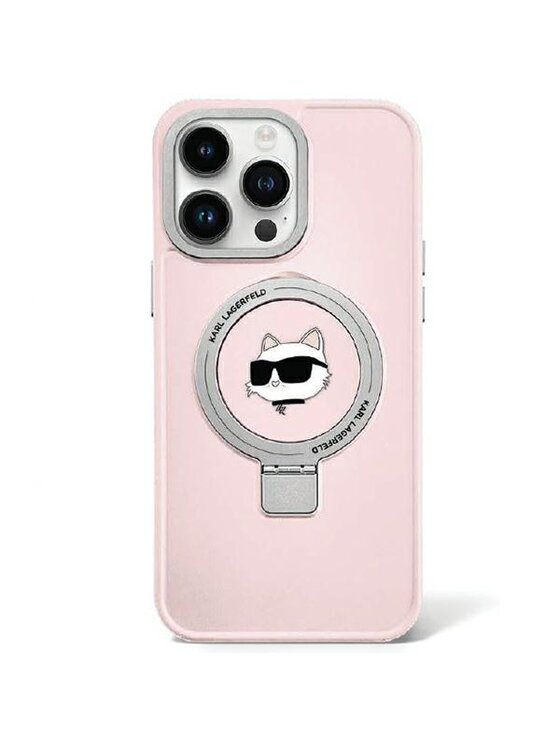 Etui na telefon KARL LAGERFELD, Różowe, iPhone 15 Pro Max