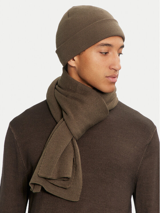 Jack&Jones Jack&Jones Set čiapka a šál 12163827 Zelená