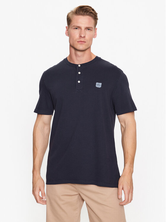 s.Oliver T-Shirt 2133166 Dunkelblau Regular Fit | Modivo.de