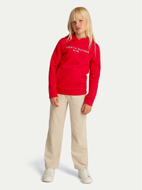 Tommy Hilfiger Tommy Hilfiger Суитшърт Essential KS0KS00205 S Червен Regular Fit