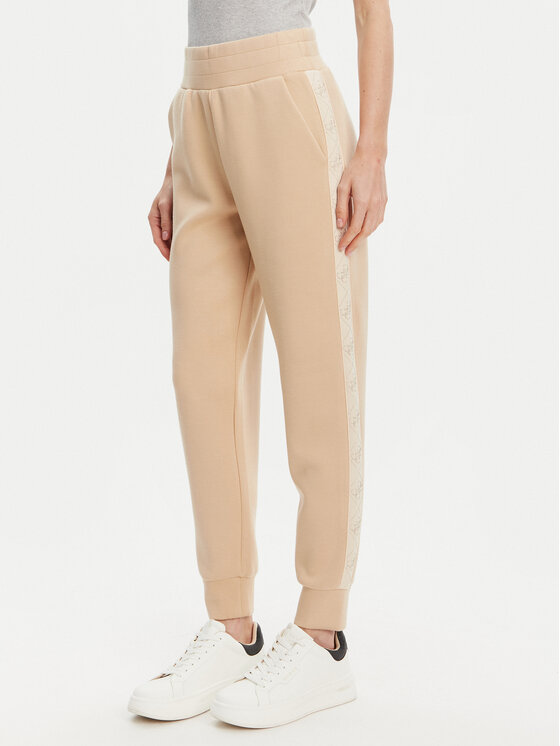 Guess Guess Pantaloni trening W5YB11 KBYE2 Bej Regular Fit