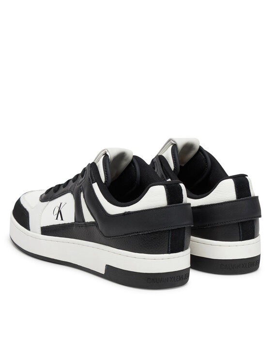 Calvin Klein Jeans Calvin Klein Jeans Laisvalaikio batai Basket Cup Low Laceup Lth Mix YM0YM01308 Balta