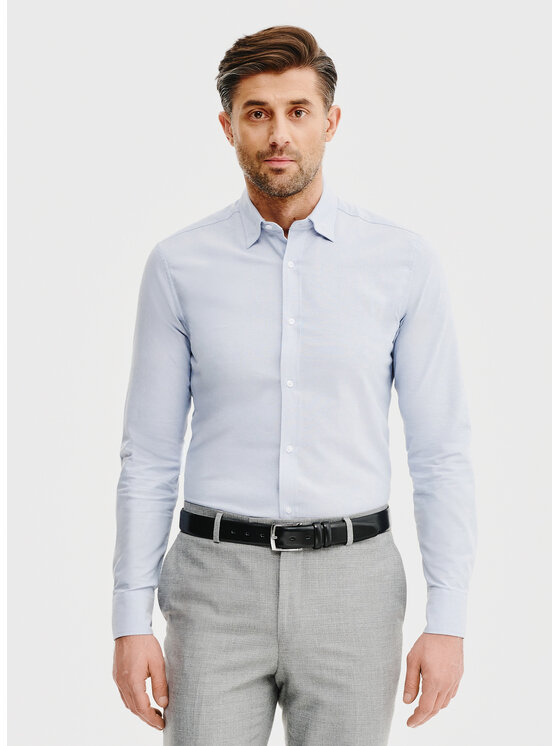 Pako Lorente Pako Lorente Koszula P25SN-1X-021 Błękitny Slim Fit