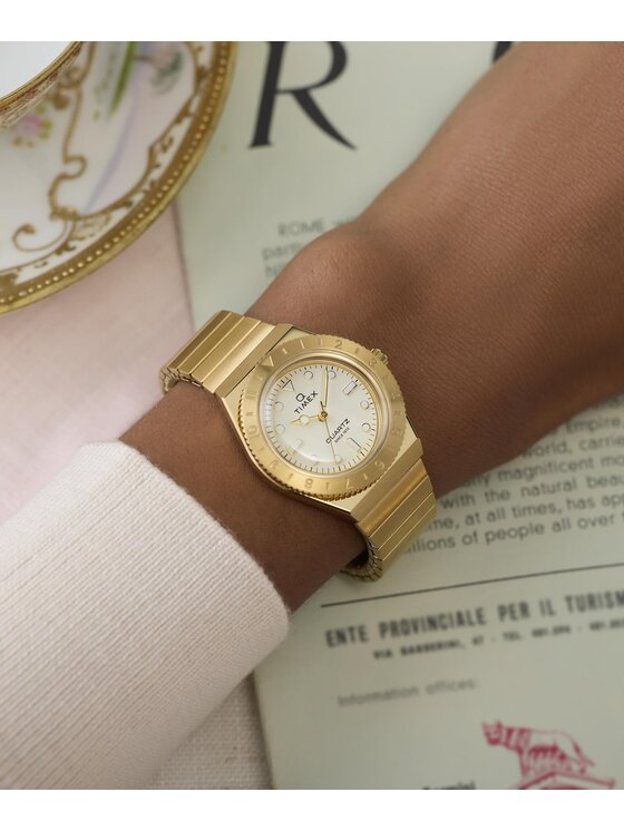 Timex Timex Zegarek TW2Y57500 Złoty