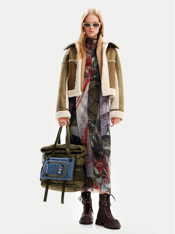 Desigual Desigual Kožich Chaq 24WWEWB7 Khaki Regular Fit