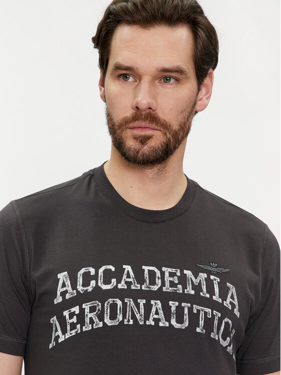 Aeronautica Militare Aeronautica Militare Tričko 241TS2203J629 Čierna Regular Fit