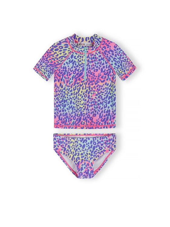minoti minoti Strój kąpielowy 30SWIM174 Fioletowy