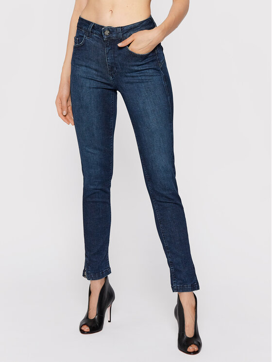 Liu Jo Džinsai UF1056 D4614 Tamsiai mėlyna Slim Fit • Modivo.lt