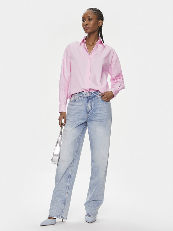 PINKO Pinko Hemd Bridport 100233 A19U Rosa Regular Fit