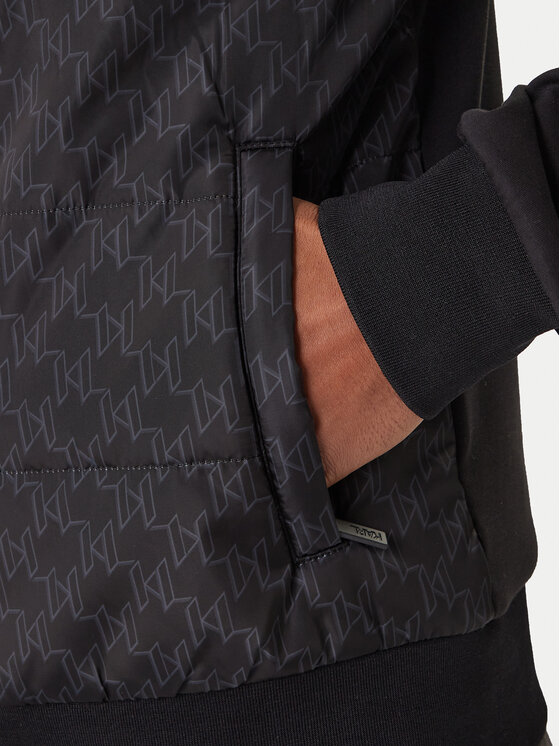 KARL LAGERFELD KARL LAGERFELD Geacă bomber 505061 561527 Negru Regular Fit